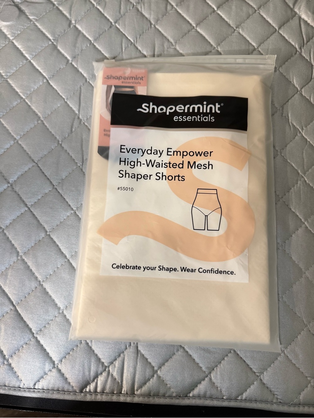 Shapermint Everyday Empower High-Waisted Mesh Shaper Short - Nude